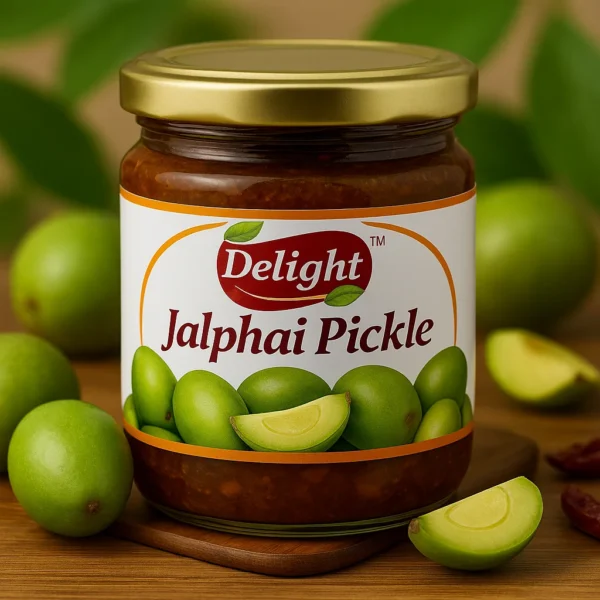 Delight Jalphai Pickle - Authentic Assamese Olive Pickle - 200g